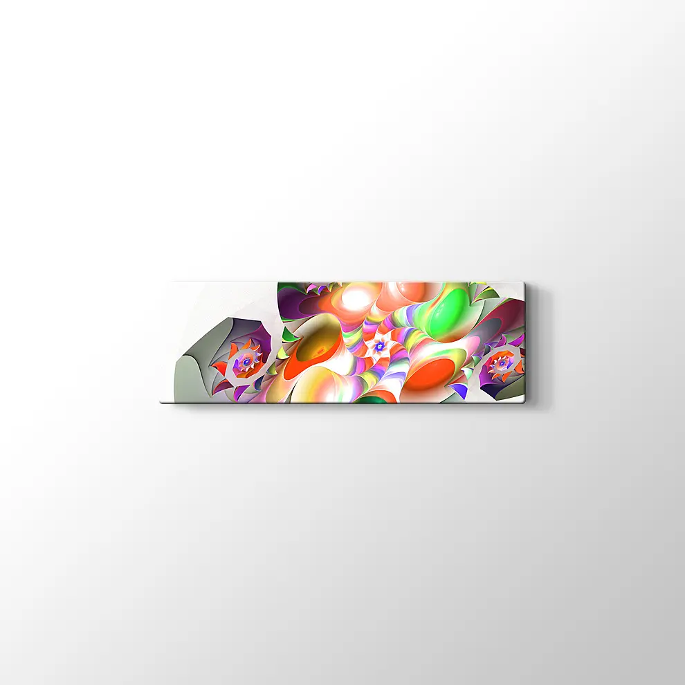 Renkli Desenler Kanvas Tablo