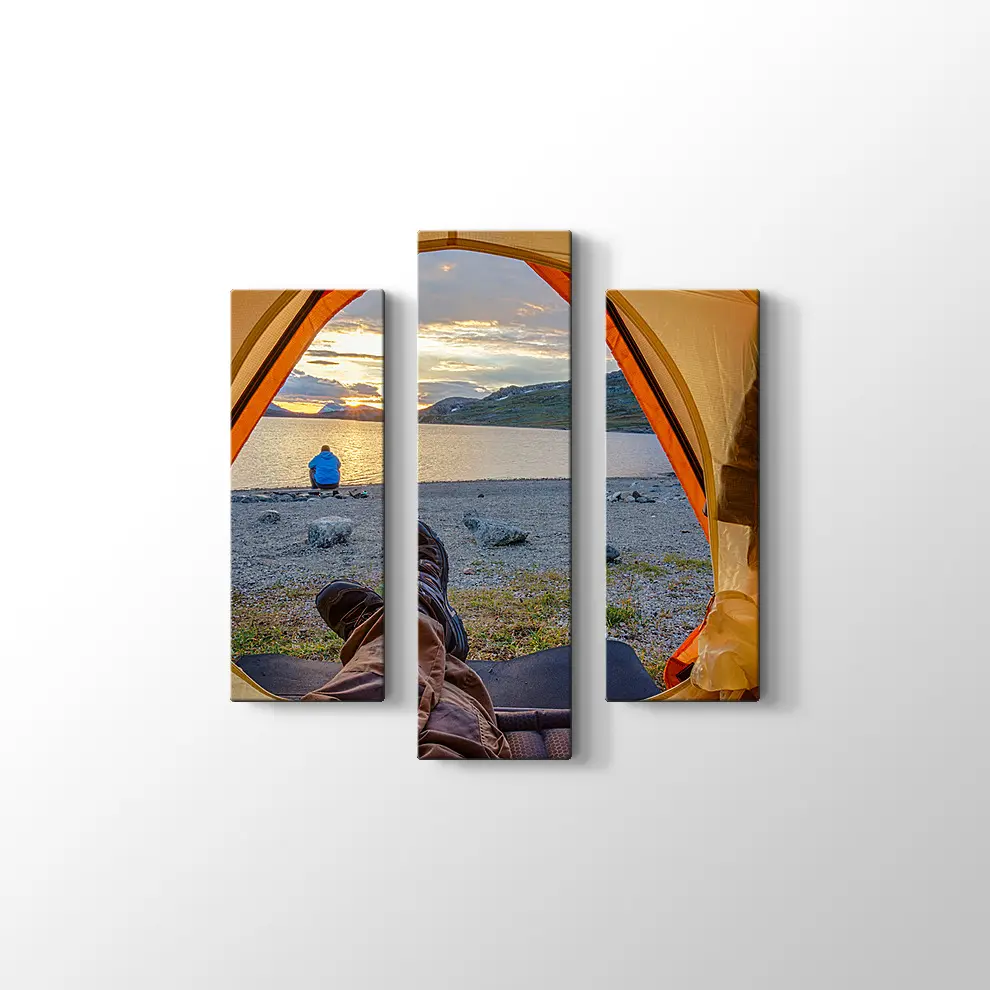 Kuzey İsviçre'de Kamp Tablosu