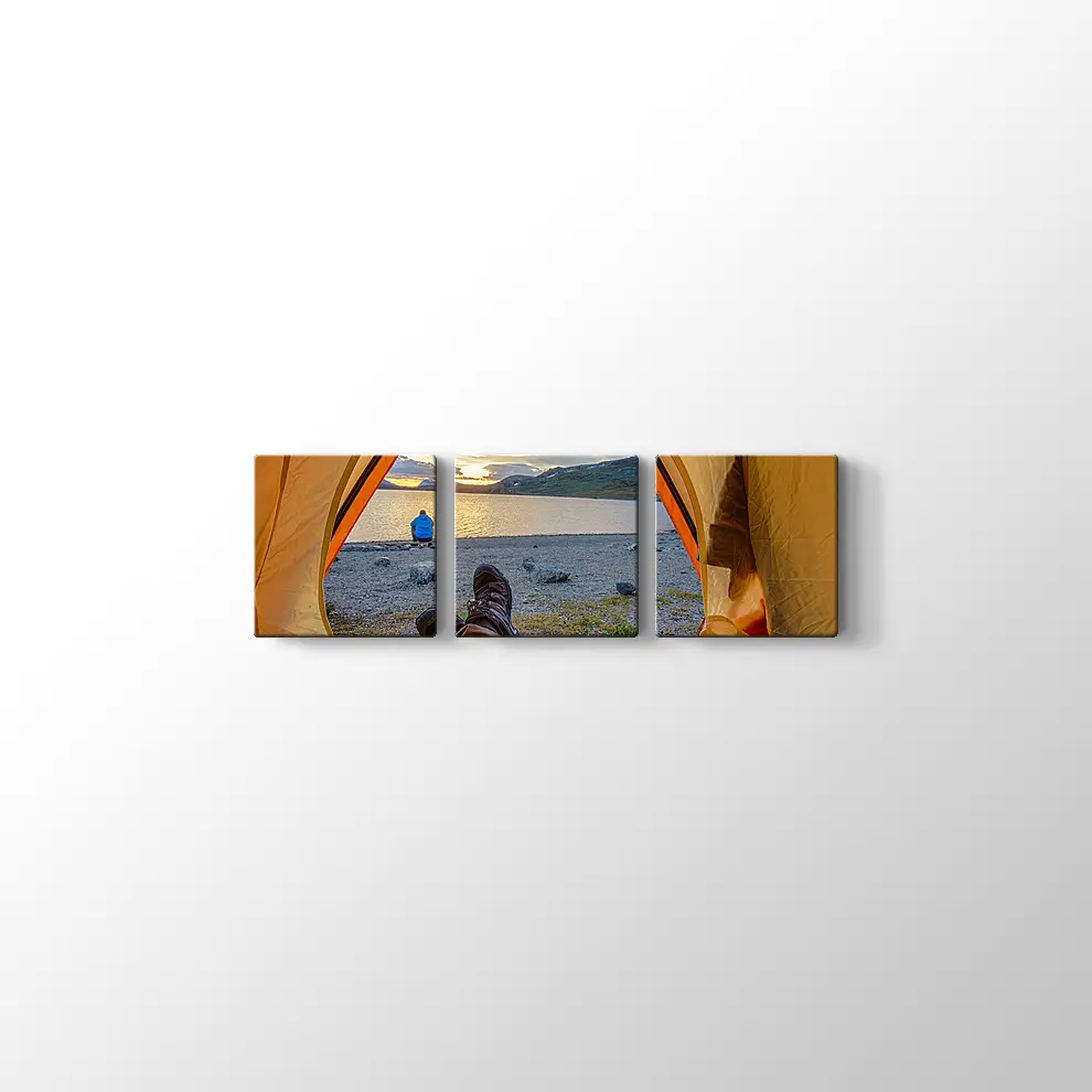 Kuzey İsviçre'de Kamp Tablosu