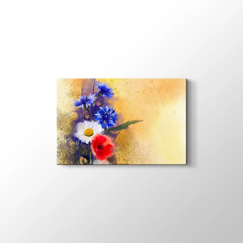 Çiçekler Kanvas Tablo