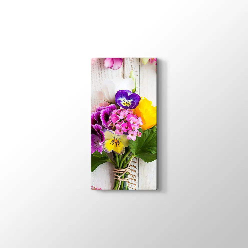 Bir Demet Çiçek Kanvas Tablo