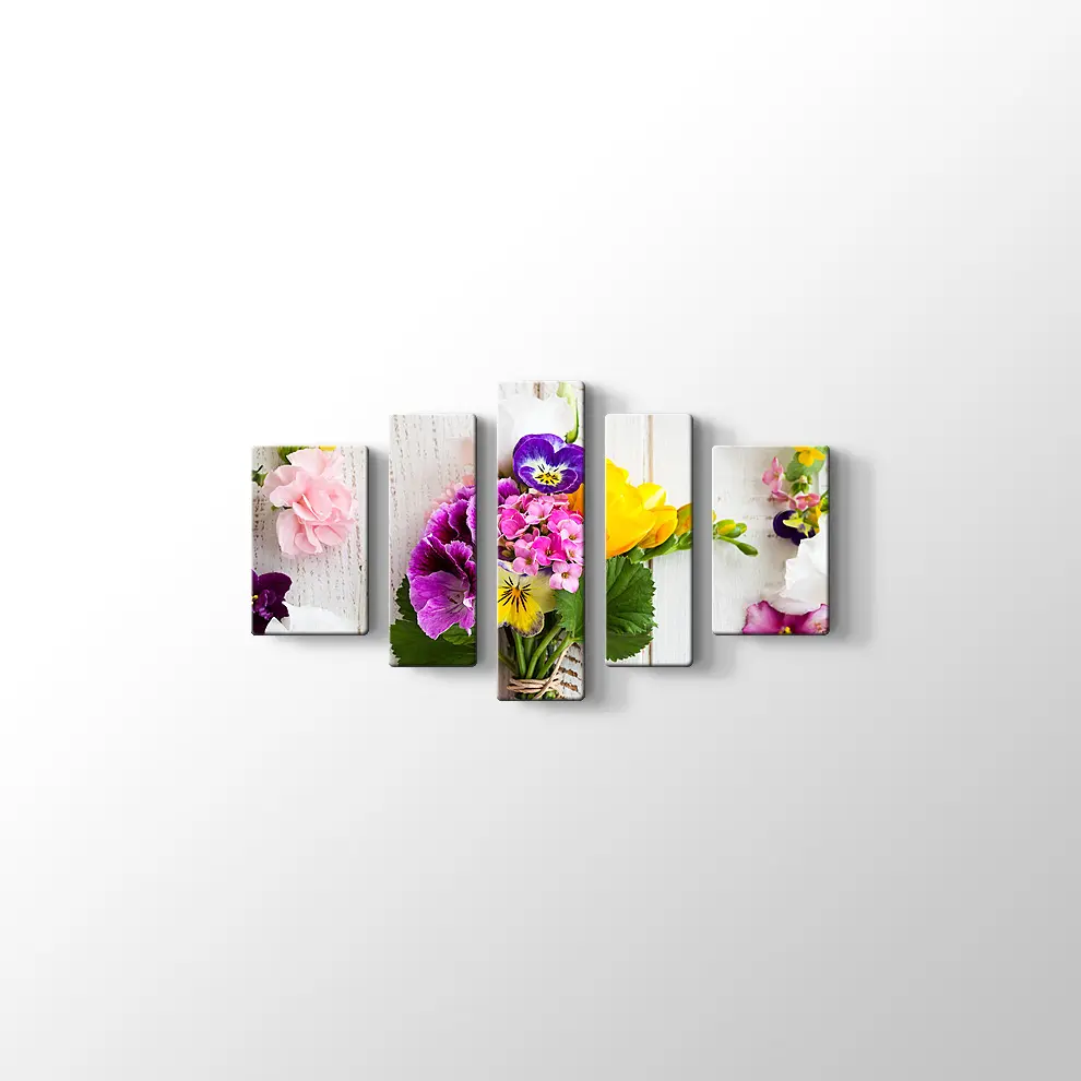 Bir Demet Çiçek Kanvas Tablo