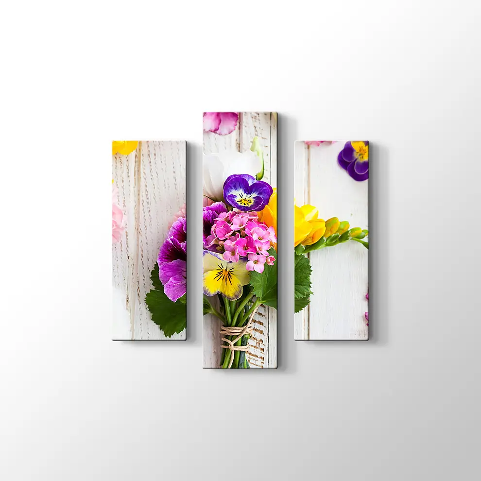 Bir Demet Çiçek Kanvas Tablo