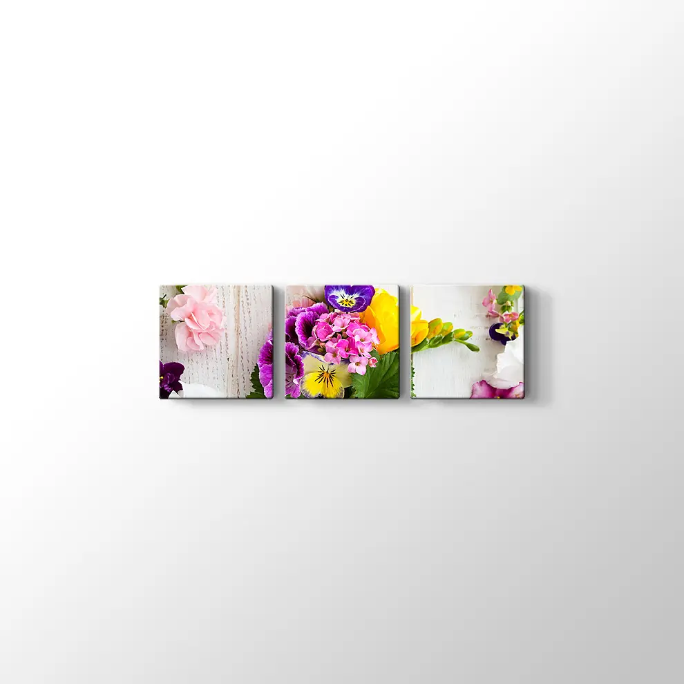 Bir Demet Çiçek Kanvas Tablo