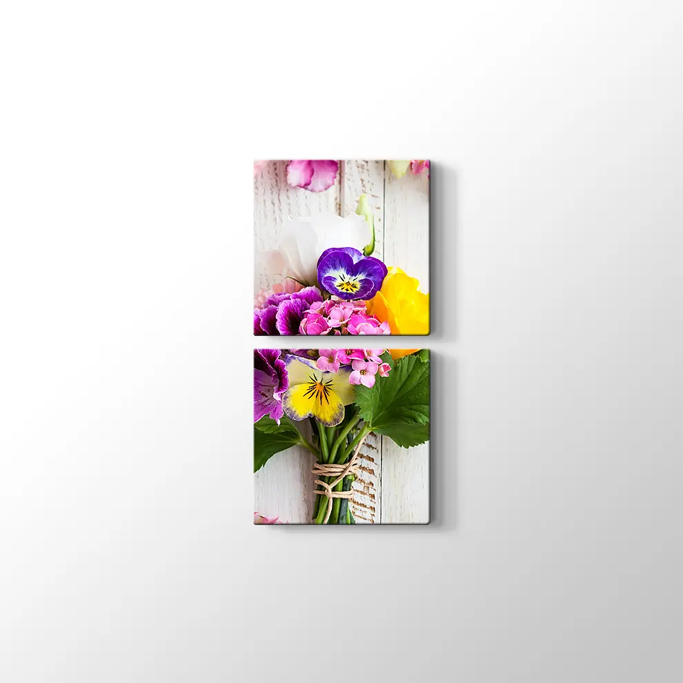 Bir Demet Çiçek Kanvas Tablo