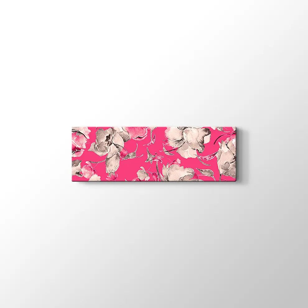 Suluboya Orkide Çiçekleri Kanvas Tablo