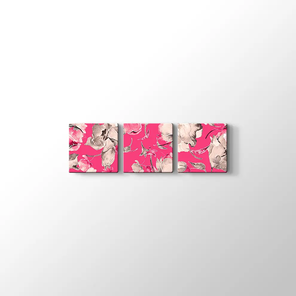 Suluboya Orkide Çiçekleri Kanvas Tablo