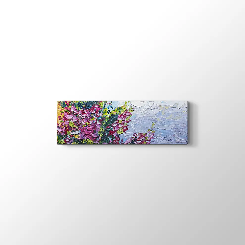 Çiçek Desenli Resim Kanvas Tablo