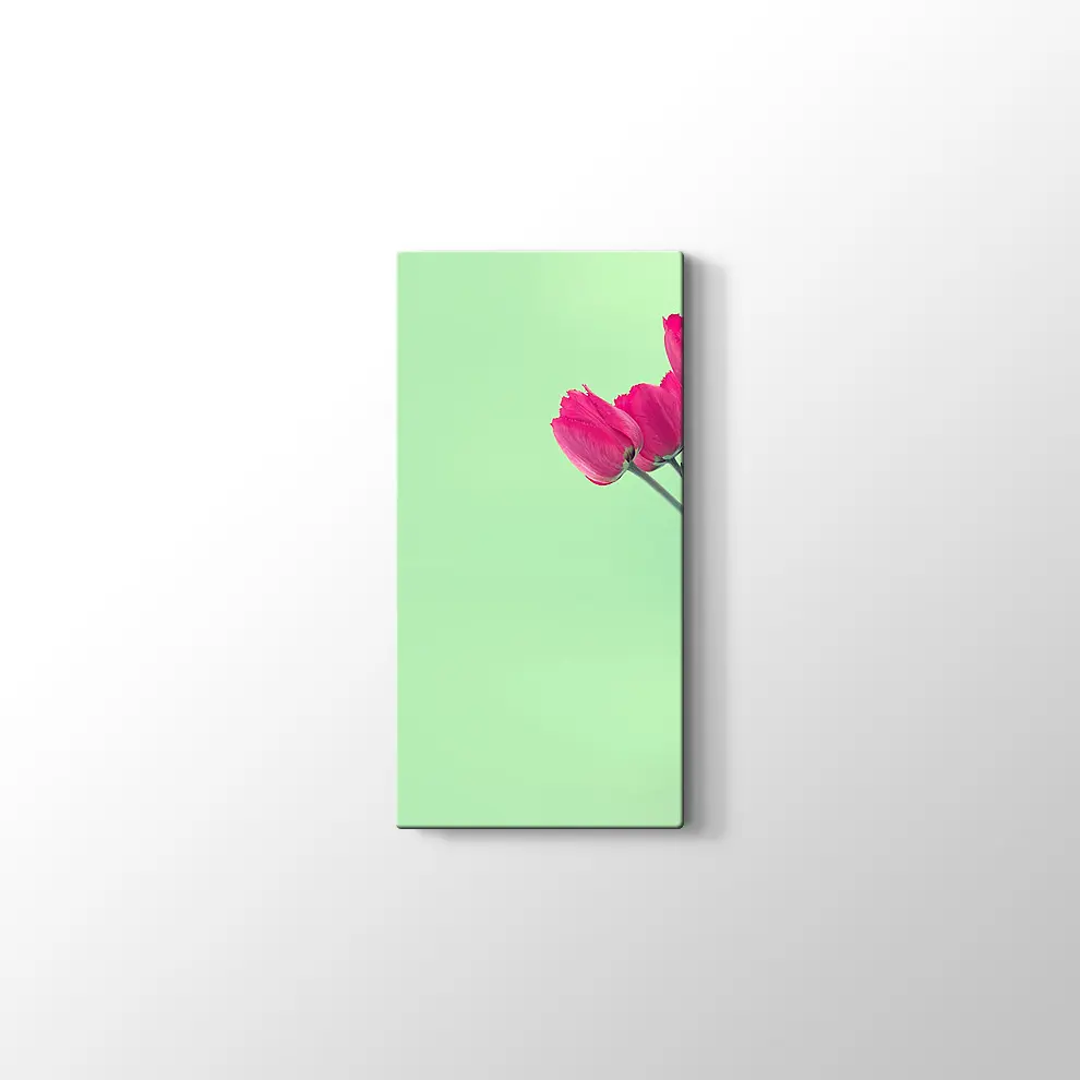 Vazoda Laleler Kanvas Tablo