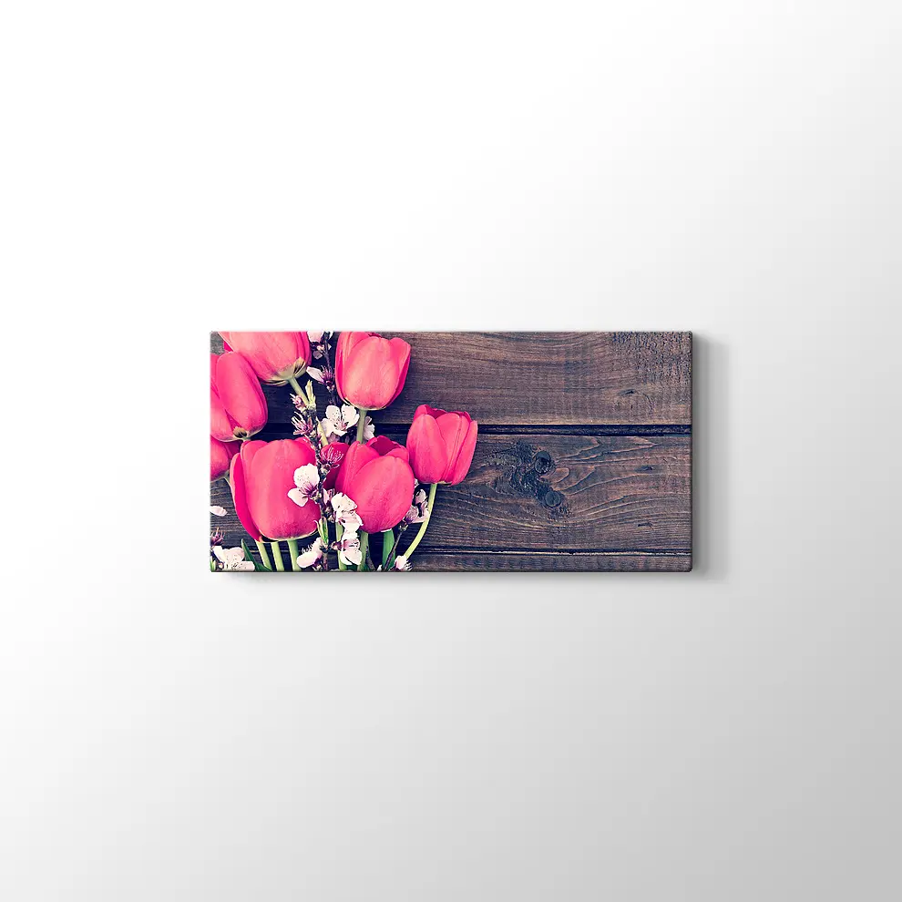 Lale Buketi Kanvas Tablo