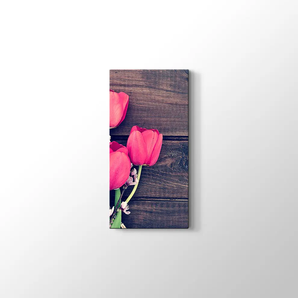 Lale Buketi Kanvas Tablo
