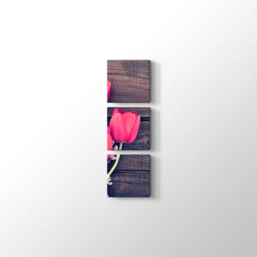 Lale Buketi Kanvas Tablo