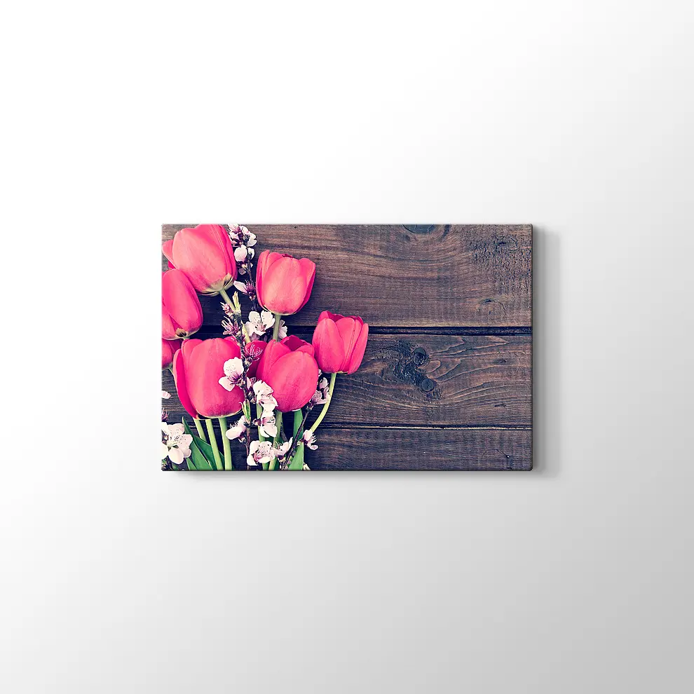 Lale Buketi Kanvas Tablo