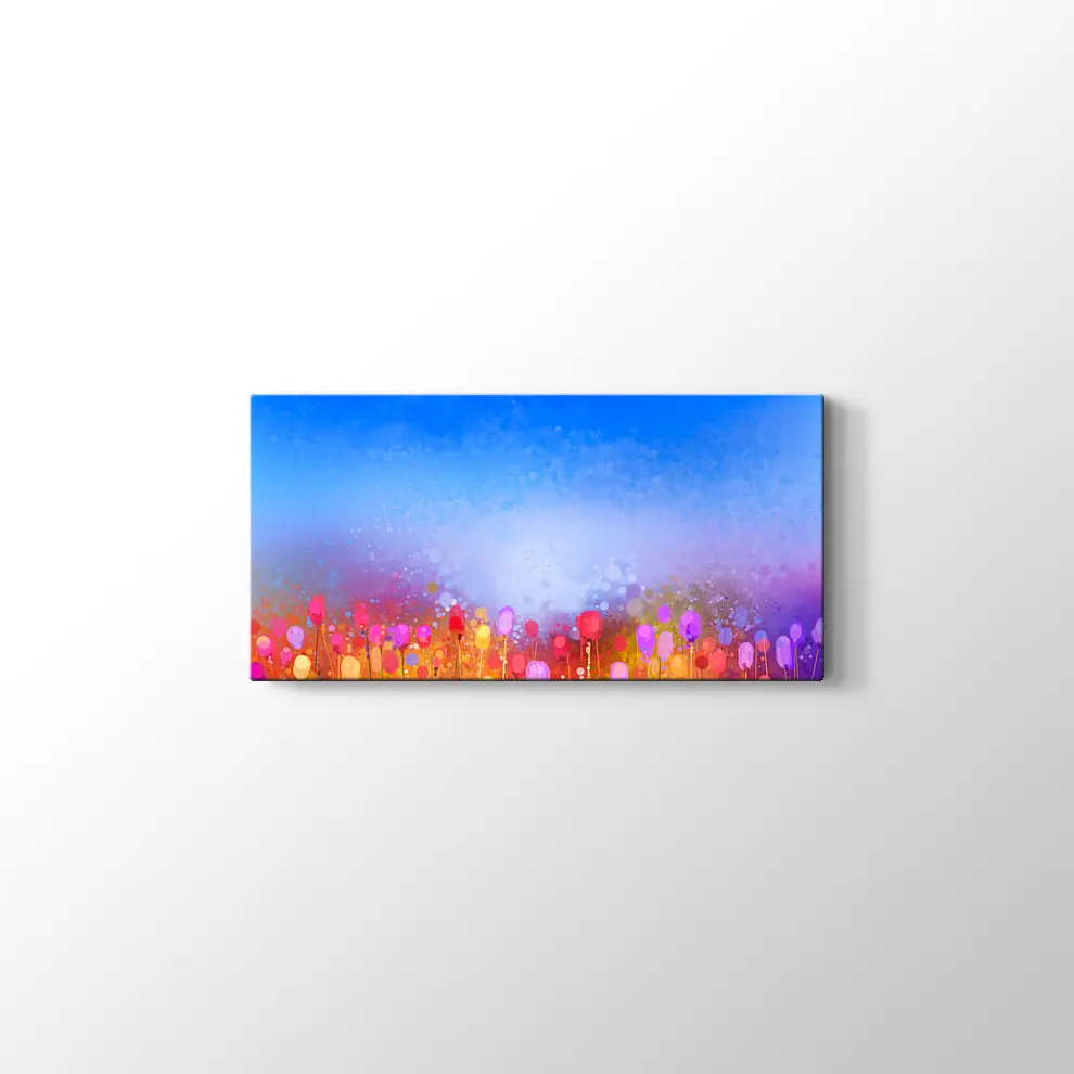 Suluboya Laleler Kanvas Tablo