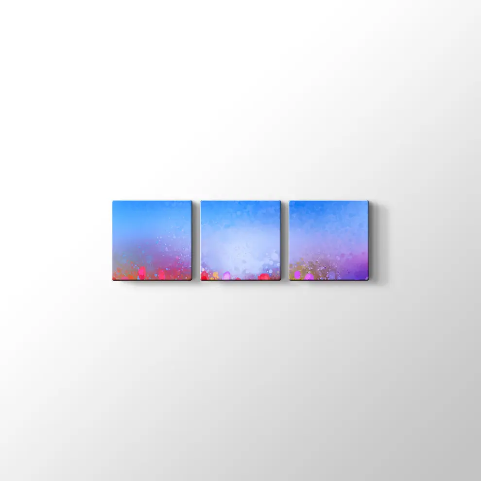 Suluboya Laleler Kanvas Tablo