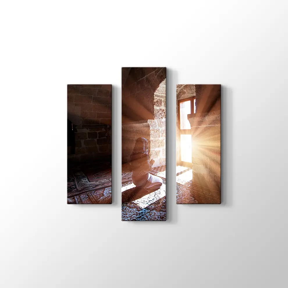 Dua Eden Kadın Kanvas Tablo