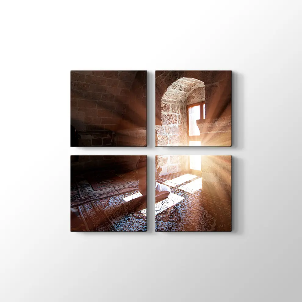 Dua Eden Kadın Kanvas Tablo