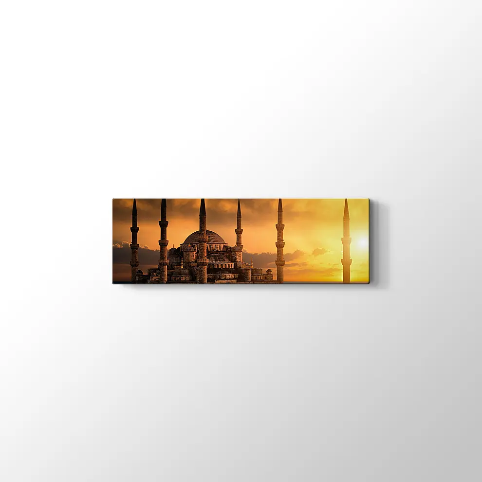 Gün Batımında Sultanahmet Camii Kanvas Tablo