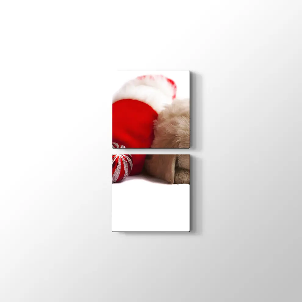 Noel Köpeği Kanvas Tablo