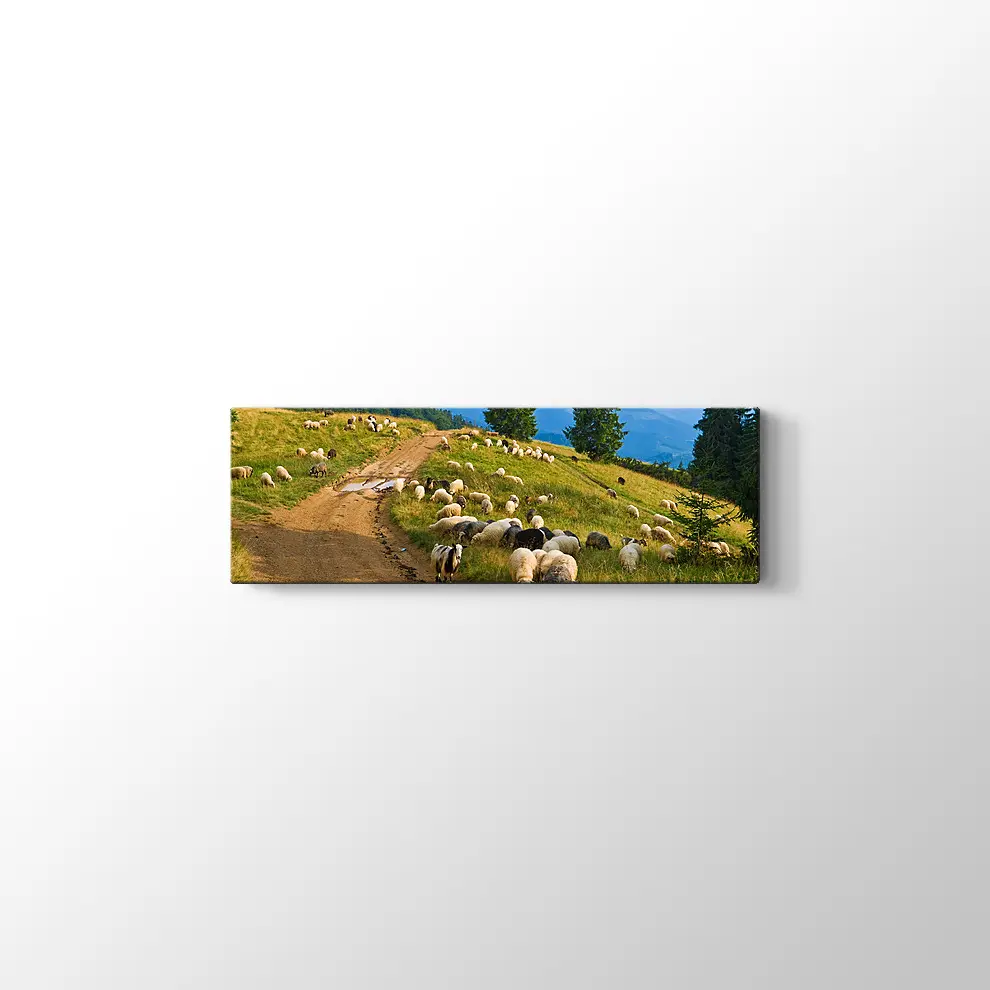 Koyun Sürüsü Kanvas Tablo