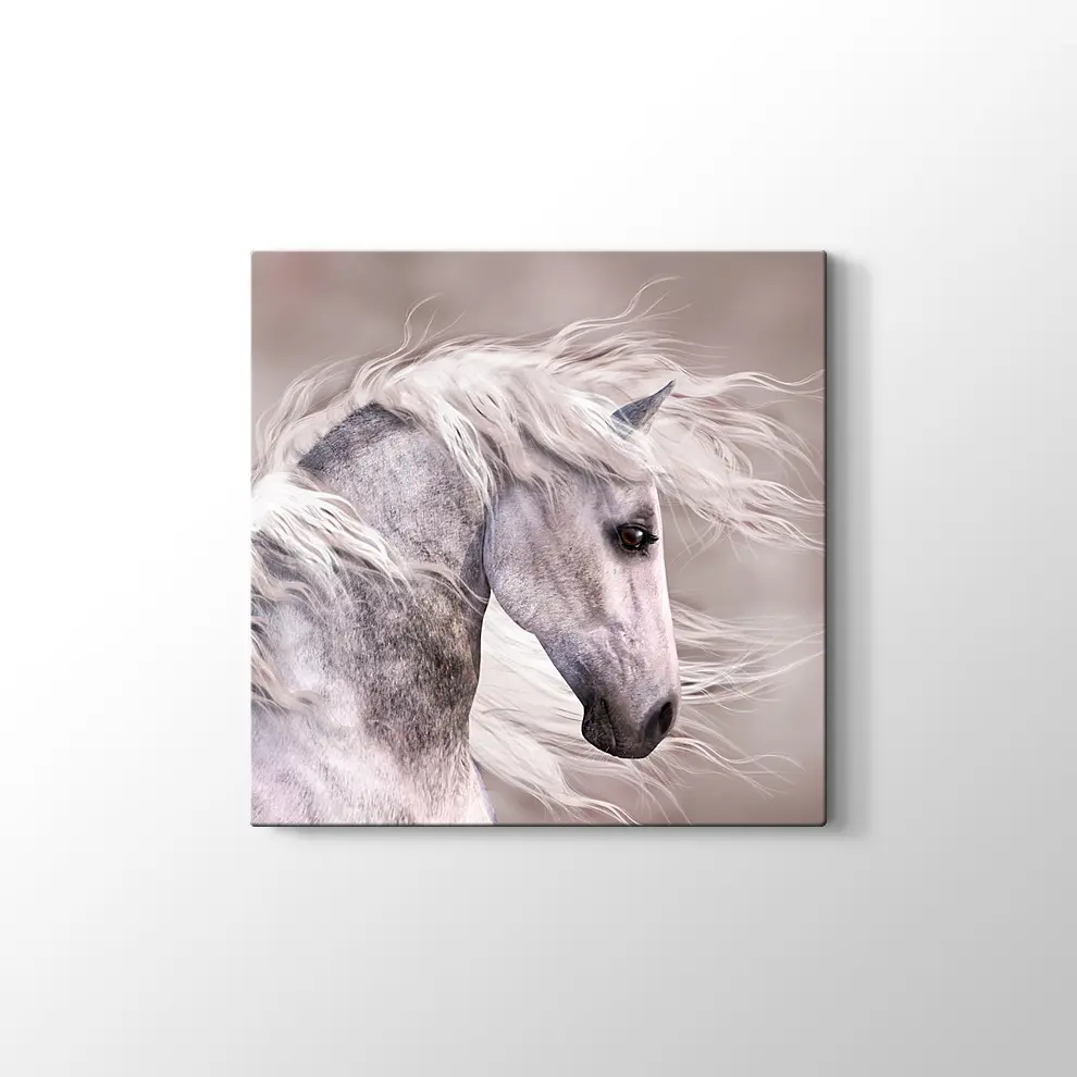 Üzgün At Kanvas Tablo
