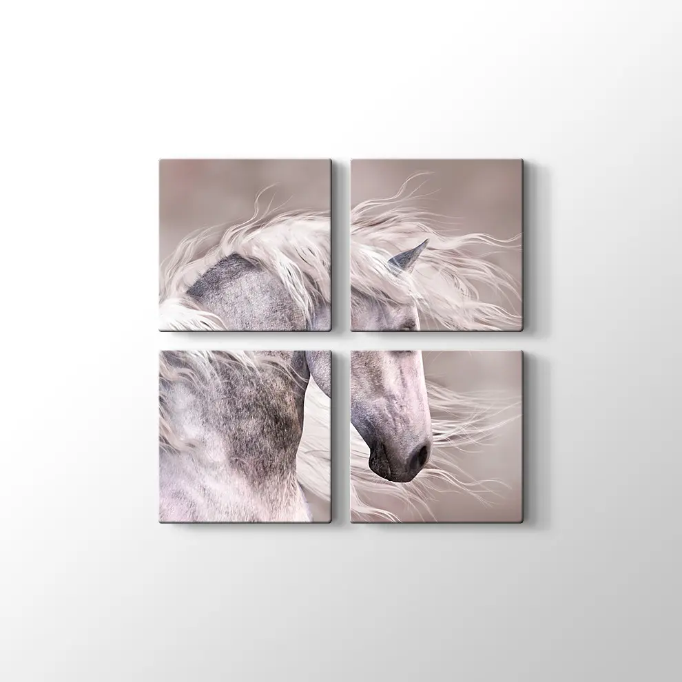 Üzgün At Kanvas Tablo