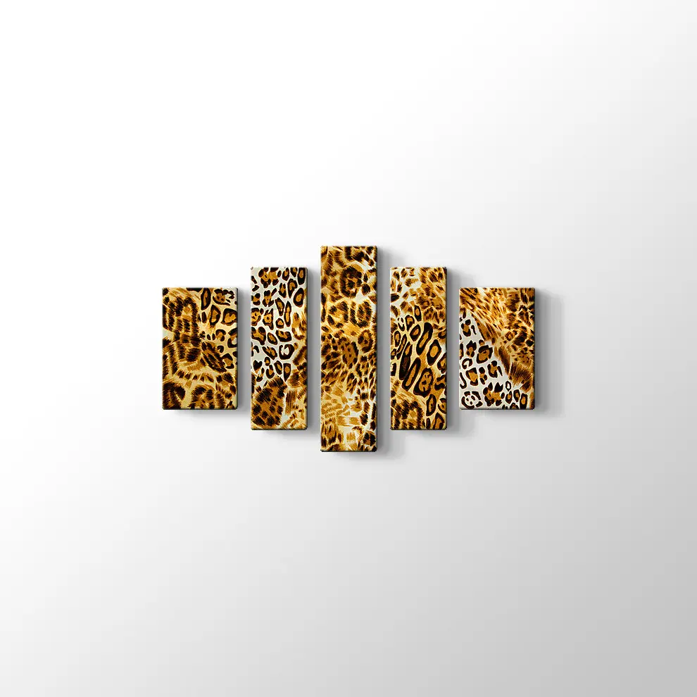 Kaplan Desenleri Kanvas Tablo