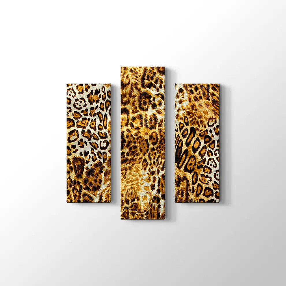 Kaplan Desenleri Kanvas Tablo