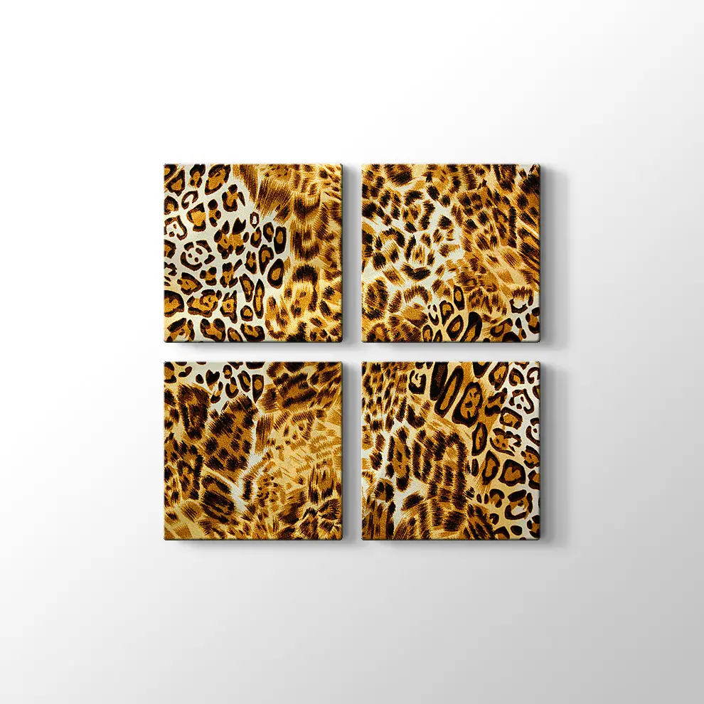 Kaplan Desenleri Kanvas Tablo