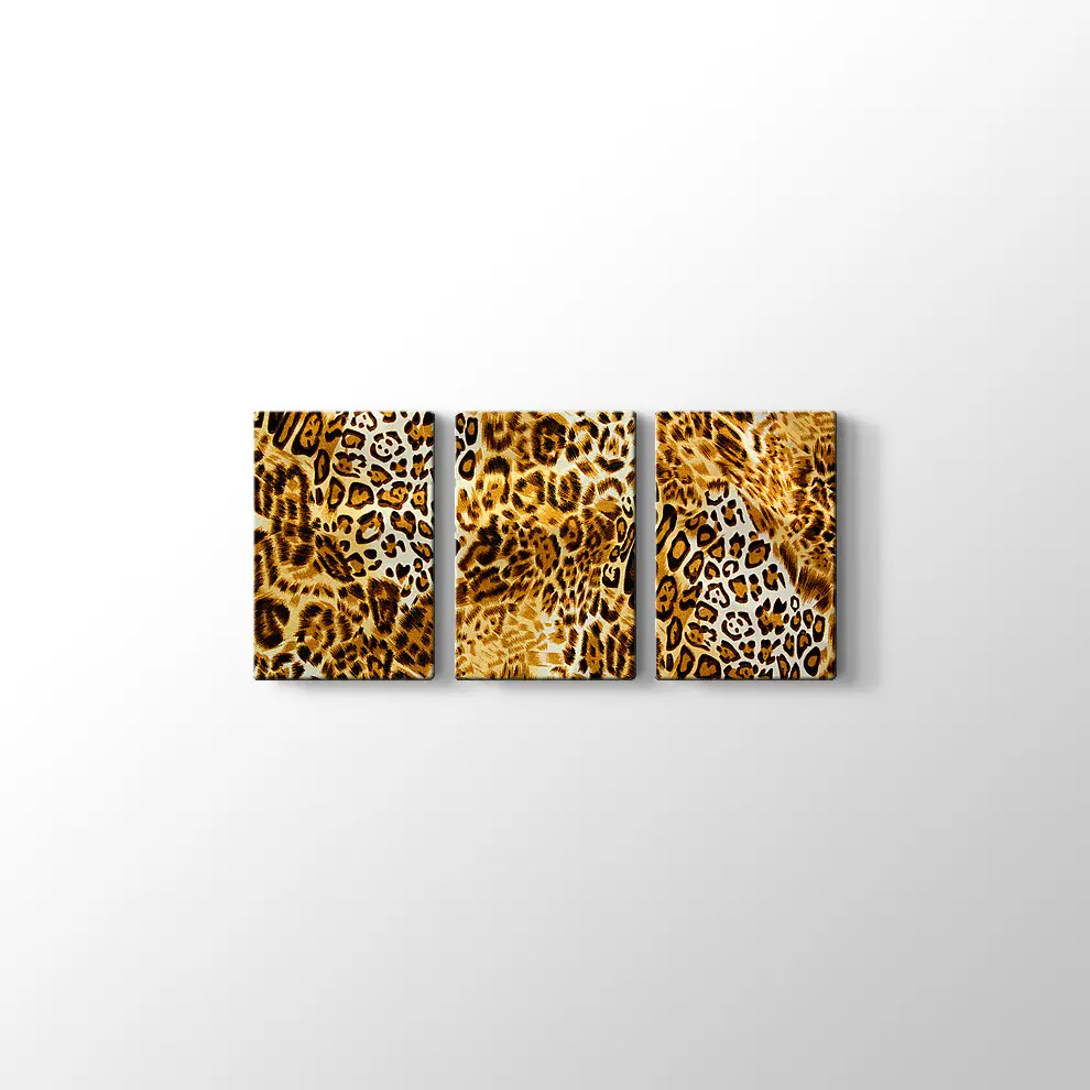 Kaplan Desenleri Kanvas Tablo