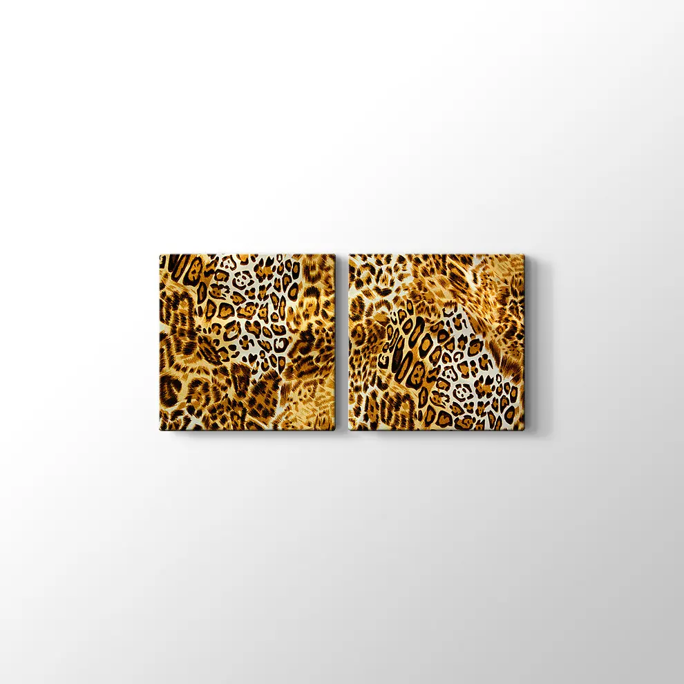 Kaplan Desenleri Kanvas Tablo