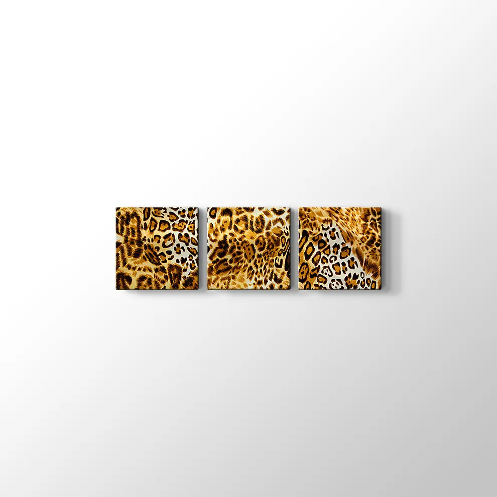 Kaplan Desenleri Kanvas Tablo