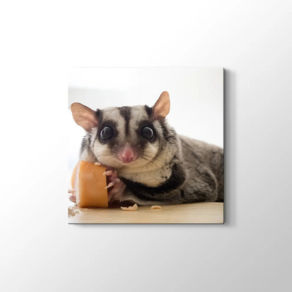 Sosis Yiyen Planör Kanvas Tablo