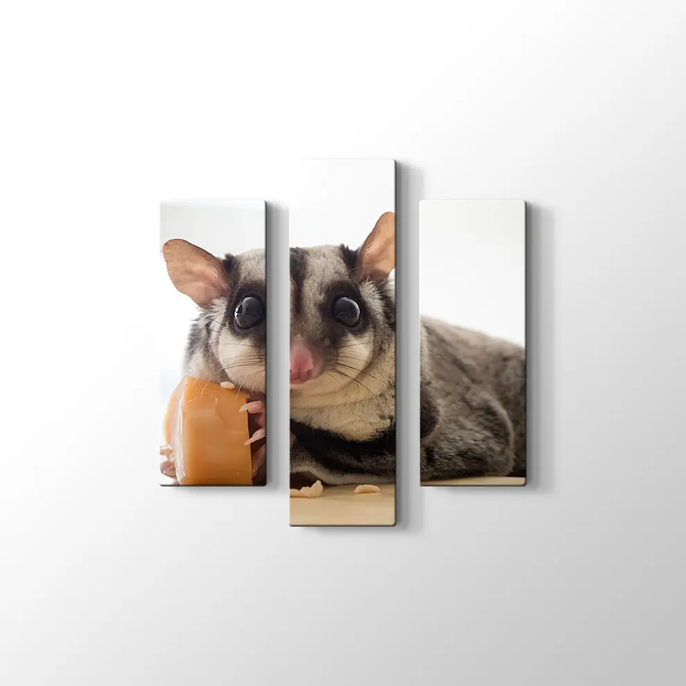 Sosis Yiyen Planör Kanvas Tablo