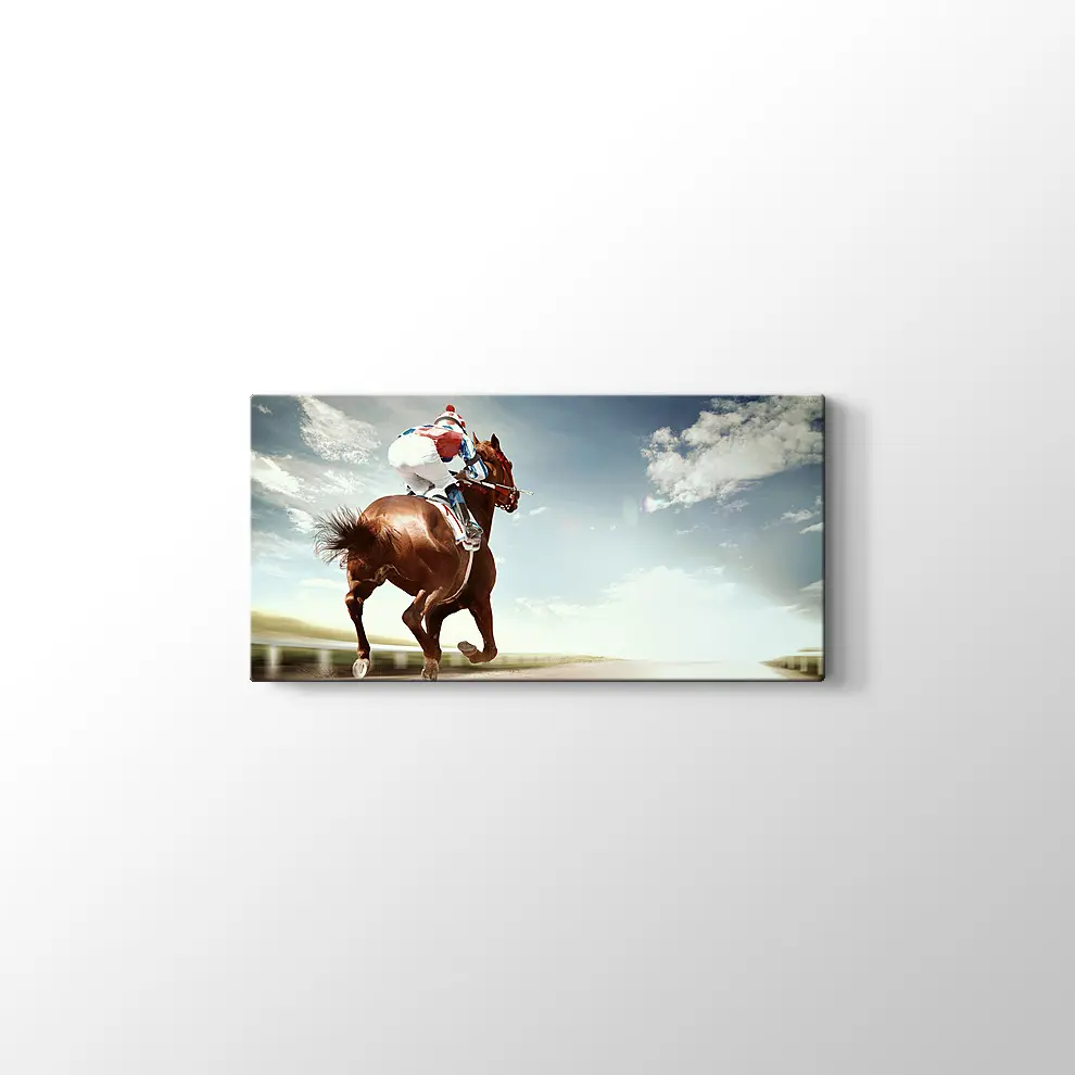 At ve Jokey Kanvas Tablo