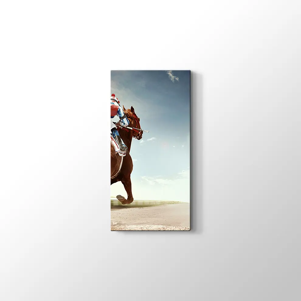 At ve Jokey Kanvas Tablo