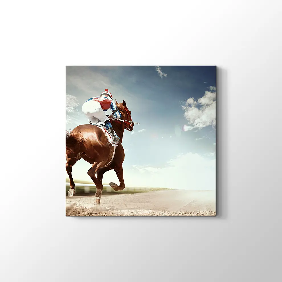 At ve Jokey Kanvas Tablo