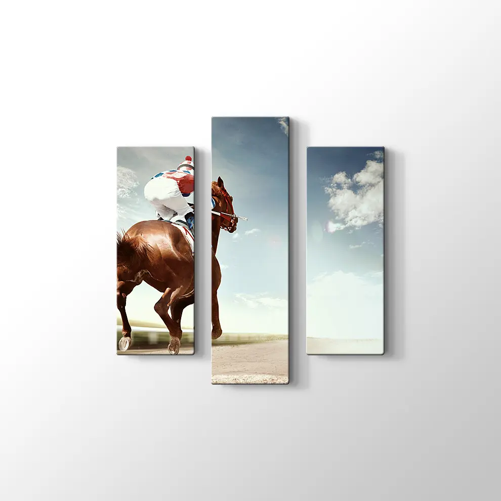 At ve Jokey Kanvas Tablo