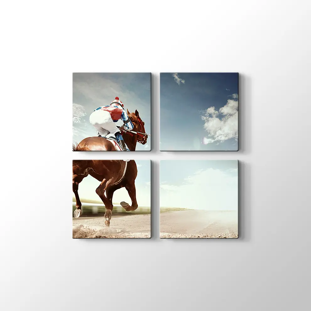 At ve Jokey Kanvas Tablo