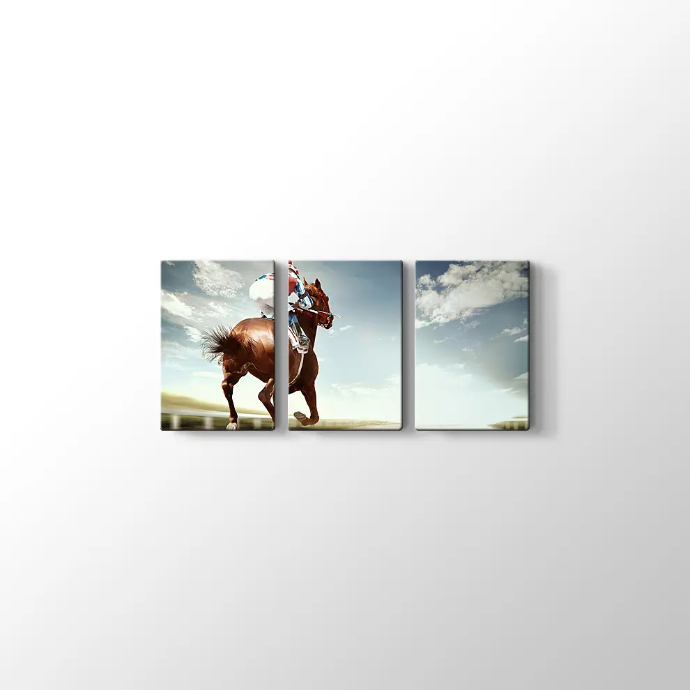 At ve Jokey Kanvas Tablo