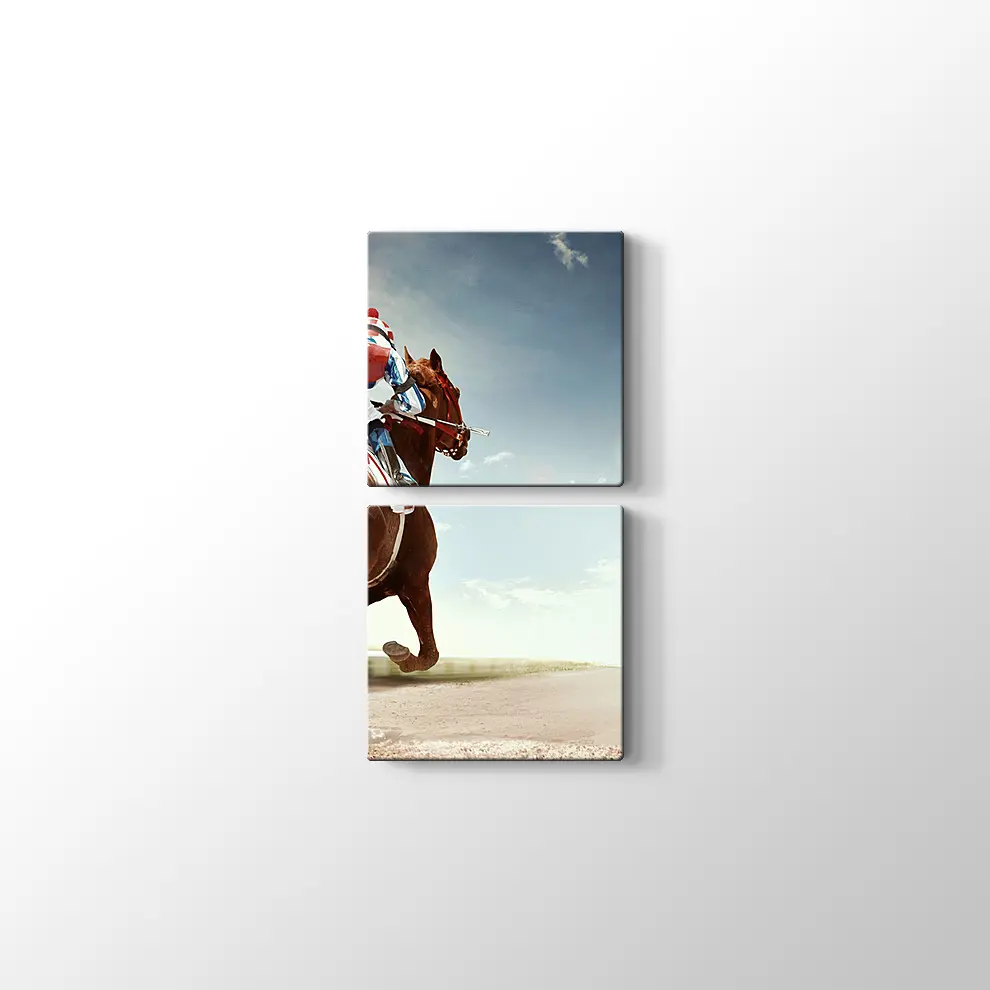 At ve Jokey Kanvas Tablo