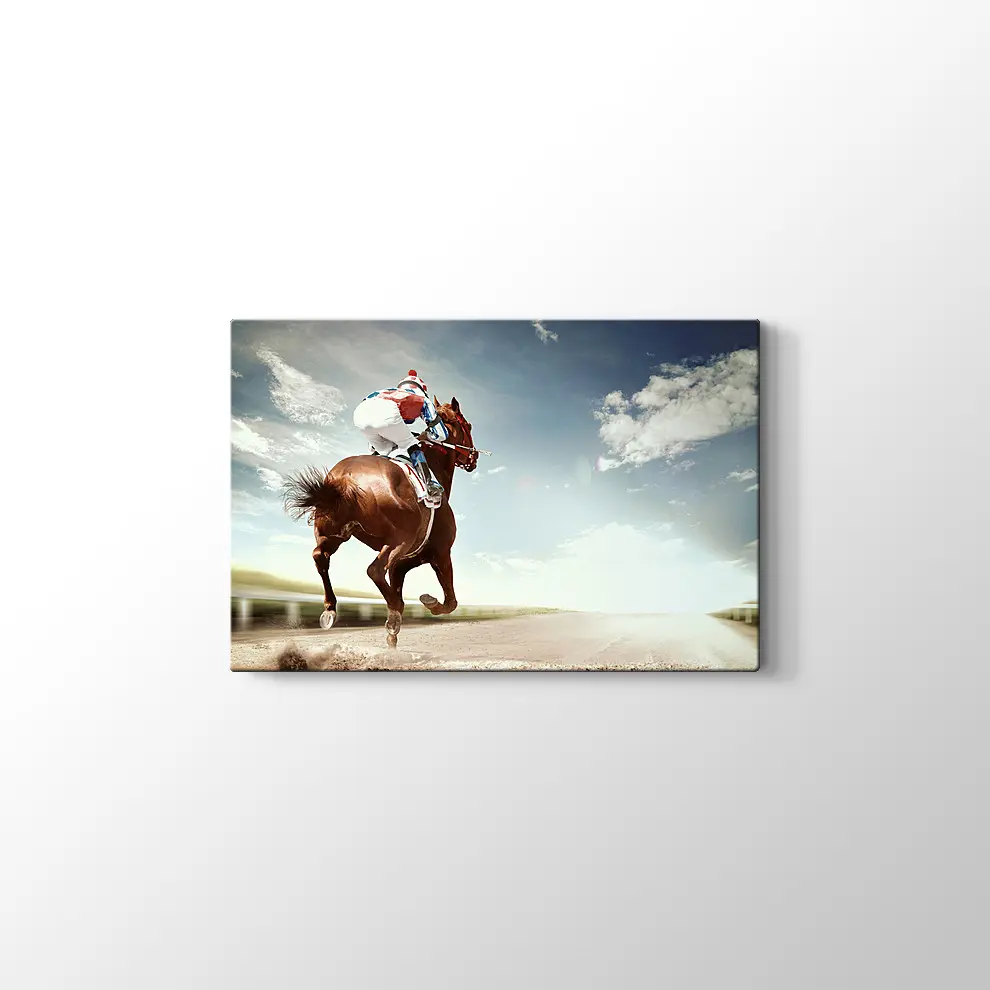 At ve Jokey Kanvas Tablo