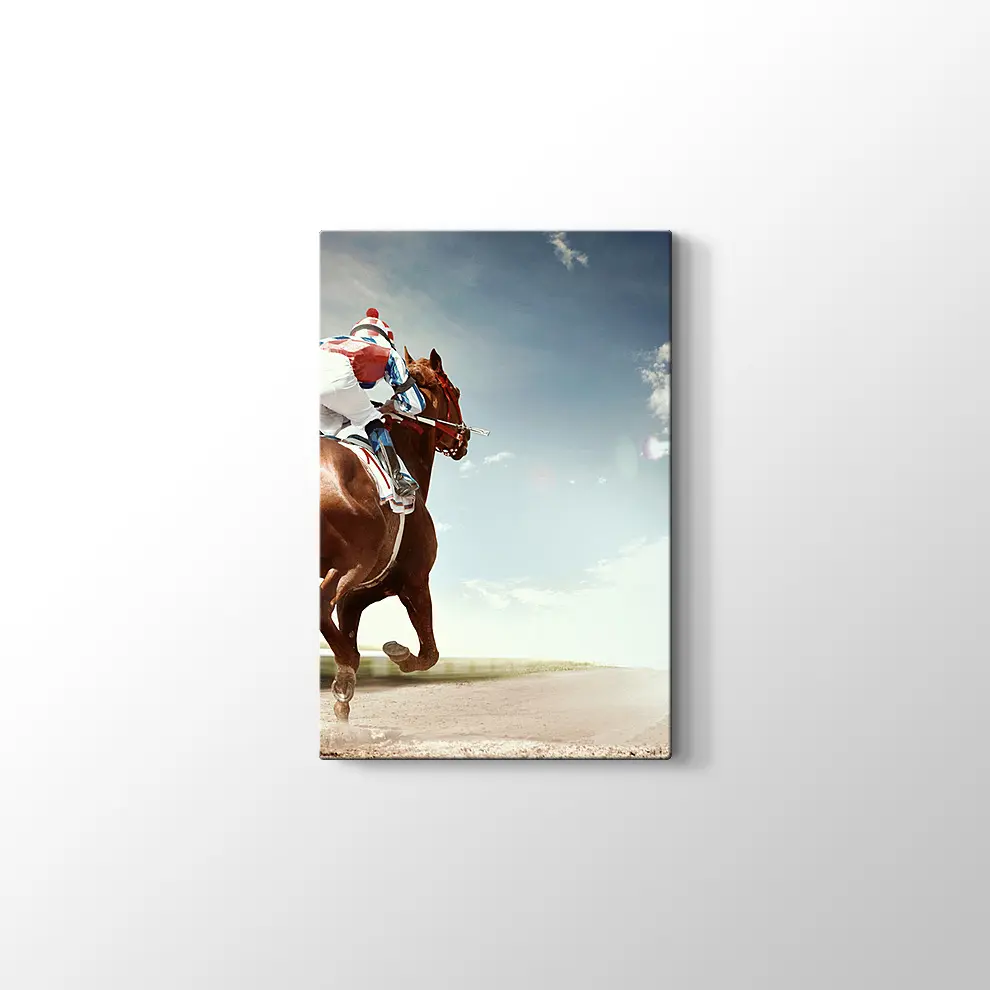 At ve Jokey Kanvas Tablo