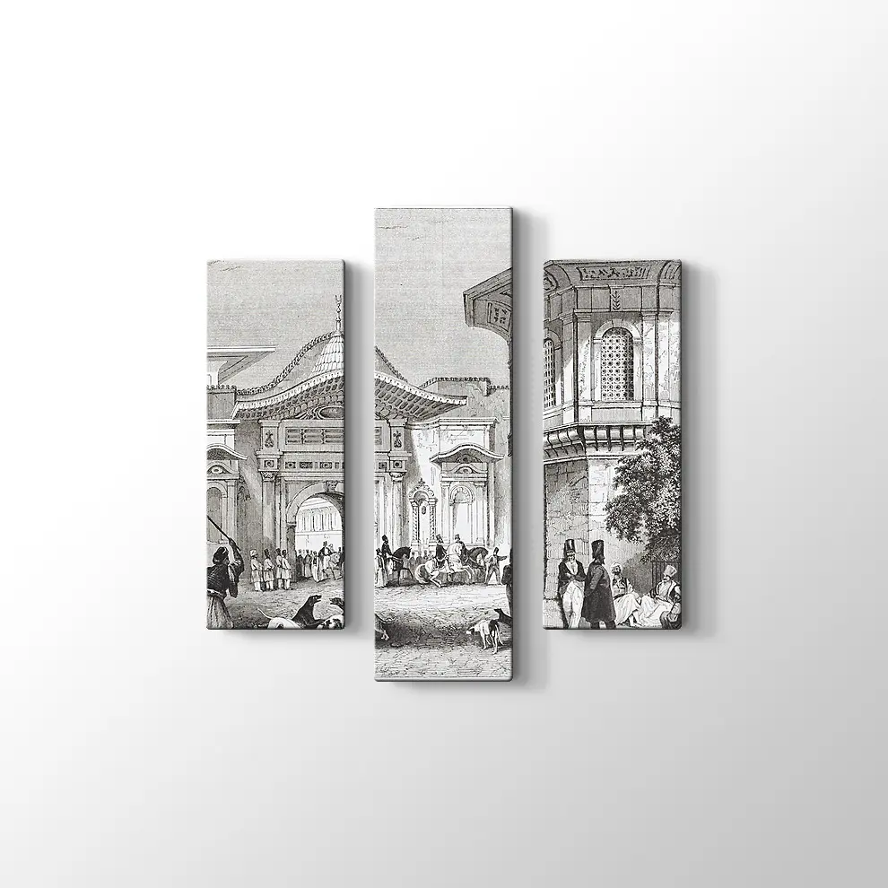 Eski İstanbul Kanvas Tablo