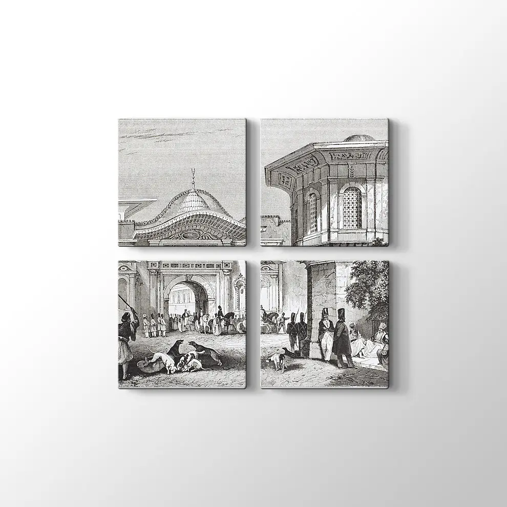 Eski İstanbul Kanvas Tablo