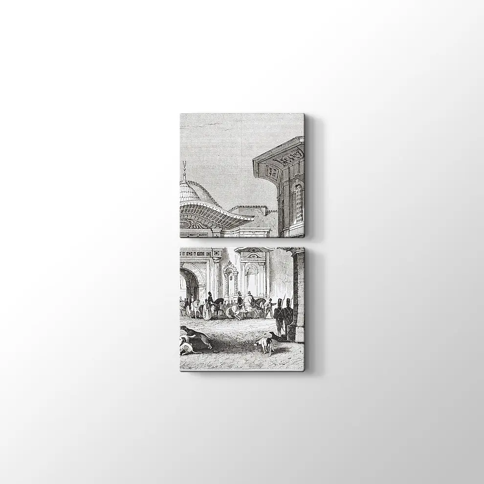 Eski İstanbul Kanvas Tablo