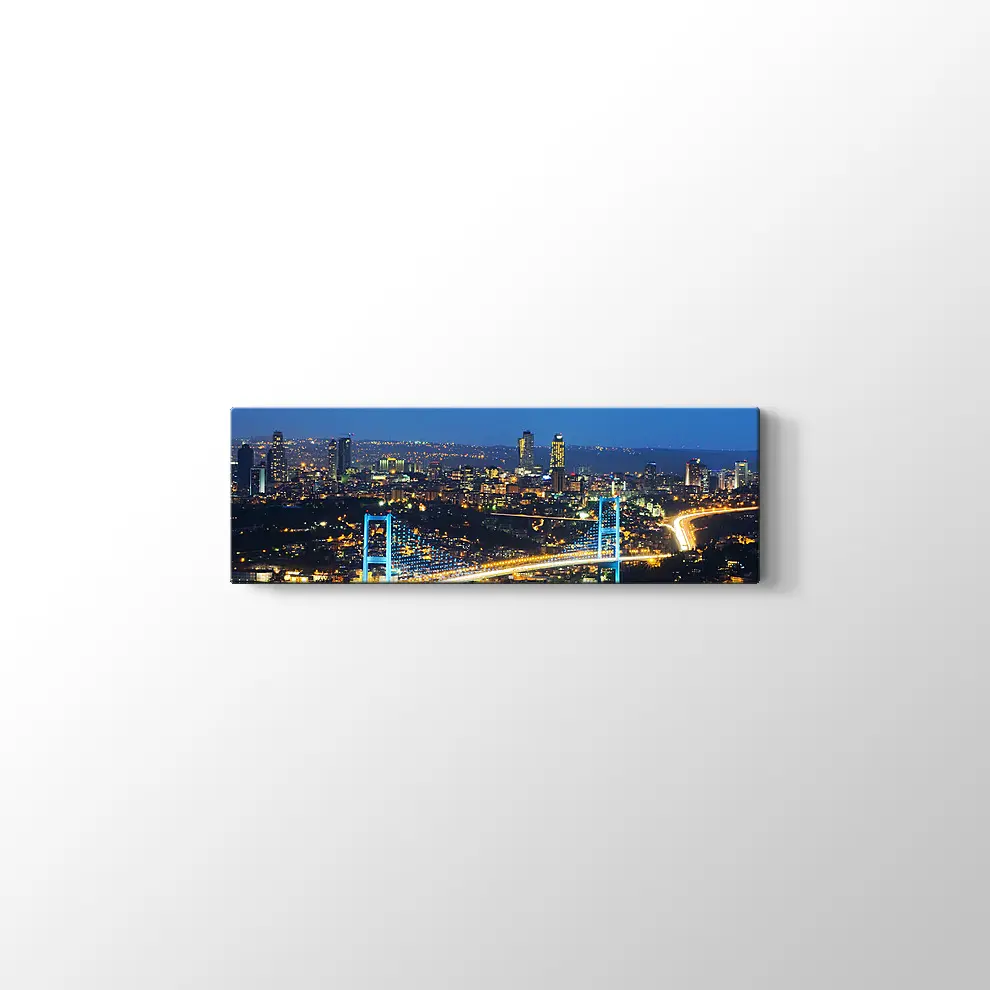 Boğaziçi Köprüsü Gece Kanvas Tablo