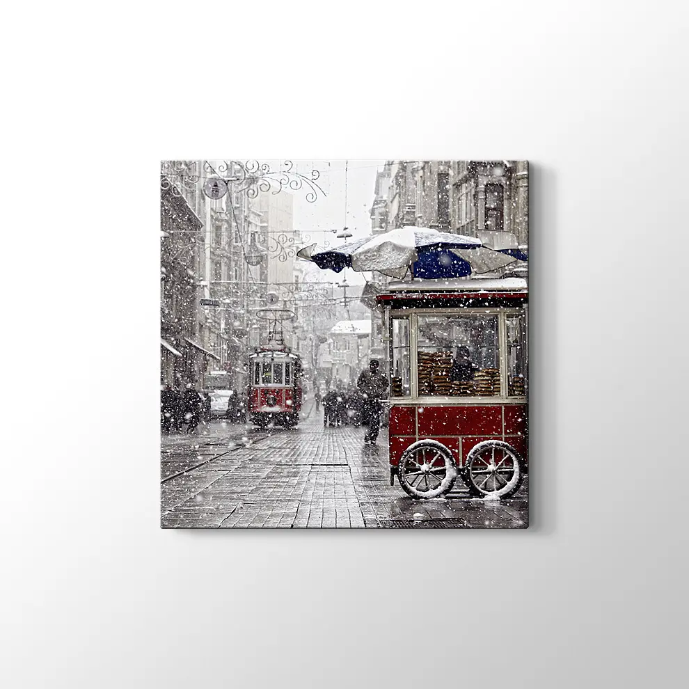 Beyoğlu'nda Kar Tablosu