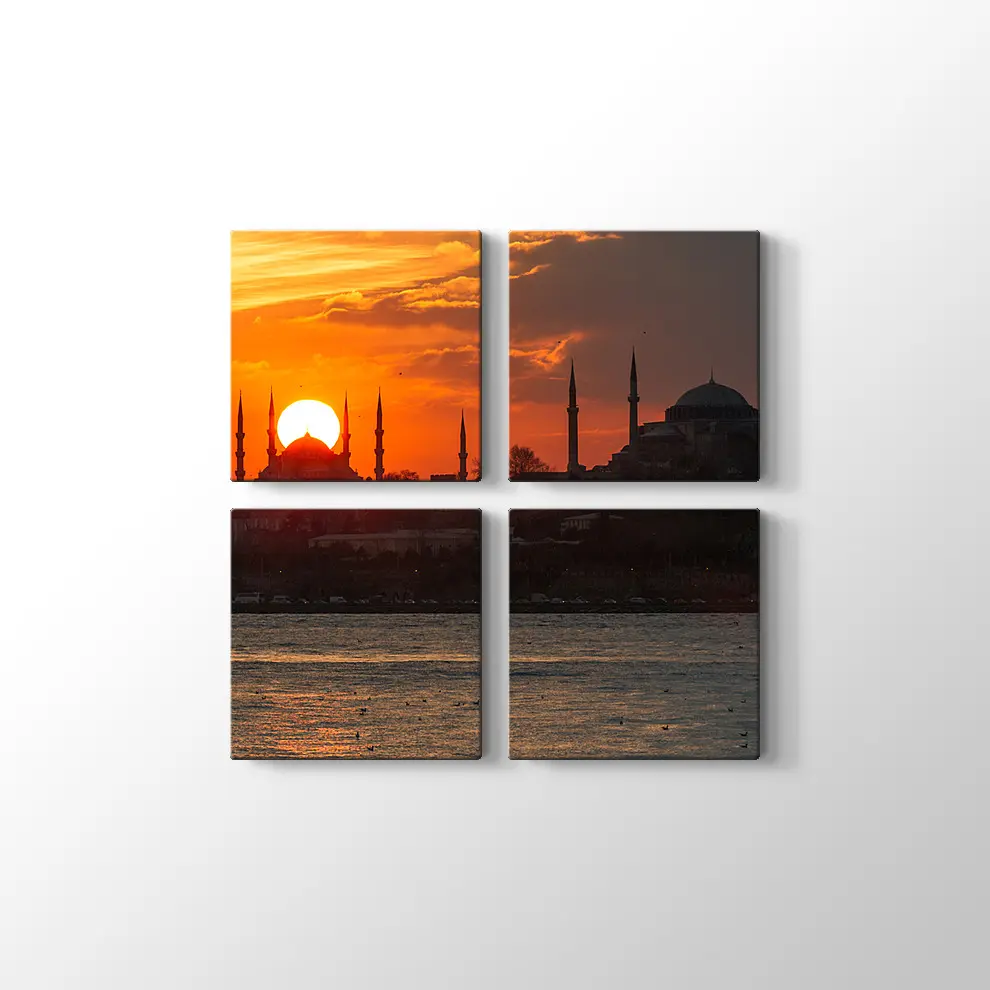 İstanbul Silüeti Kanvas Tablo