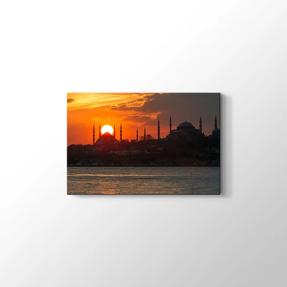İstanbul Silüeti Kanvas Tablo